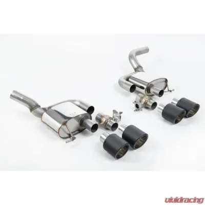 Milltek Valve Rear Silencers Carbon JET-115 Trims Porsche Macan 2.9 V6 GTS | Turbo 2019-2023 - SSXPO180