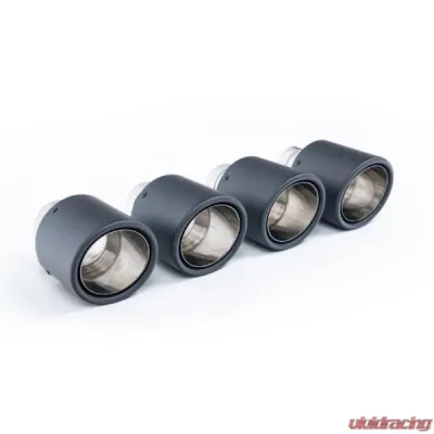 Milltek Valve Rear Silencers Carbon JET-115 Trims Porsche Macan 2.9 V6 GTS | Turbo 2019-2023 - SSXPO180