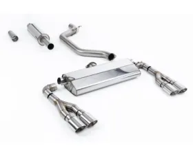 Milltek Cat-Back GPF/OPF 80mm Resonated Quad Polished Ovals Seat Leon Cupra Leon 2021-2023