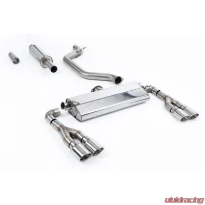 Milltek Cat-Back GPF/OPF 80mm Resonated Quad Polished Ovals Seat Leon Cupra Leon 2021-2023 - SSXSE259
