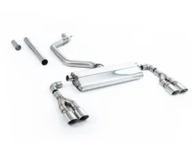Milltek Cat-Back GPF/OPF 80mm Non-Resonated Quad Polished Ovals Seat Leon Cupra Leon 2021-2023