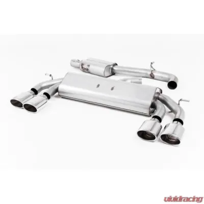 Milltek Resonated Catback Exhaust System Volkswagen Golf MK7.5 R 2.0 TSI 310PS 2017-2018 - SSXVW451