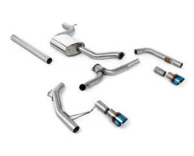 Milltek Cat-Back Non-Resonated (Louder) GT-100 Burnt Titanium Trims Volkswagen Jetta Mk7 2019-2023