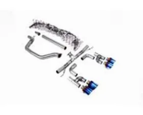 Milltek Cat Back  Race Loudest with Burnt / Blue Titanium GT-115 Tips Volkswagen Golf MK8 GTI 2021-2023
