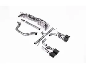 Milltek Cat Back  Race Loudest with Carbon Fibre JET-115 Tips Volkswagen Golf MK8 GTI 2021-2023