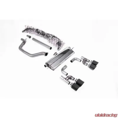 Milltek Cat Back Road+ with Carbon Fibre JET-115 Tips Volkswagen Golf MK8 GTI 2021-2023 - SSXVW697