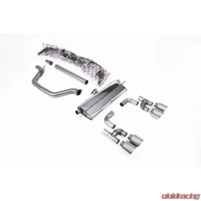 Milltek Cat Back Road+ with Titanium GT-115 Tips Volkswagen Golf MK8 GTI 2021-2023 - SSXVW699
