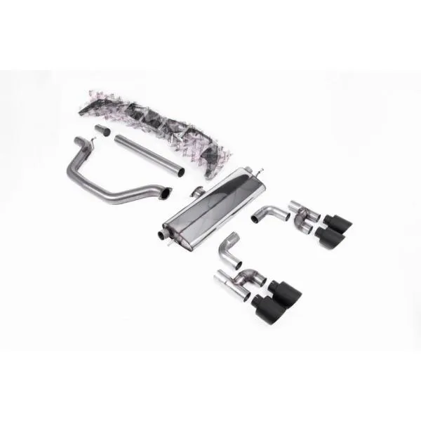 Milltek Cat Back Road+ with Cerakote Black GT-115 Tips Volkswagen Golf MK8 GTI 2021-2023 - SSXVW700