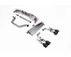 Milltek Cat Back Road+ with Cerakote Black GT-115 Tips Volkswagen Golf MK8 GTI 2021-2023