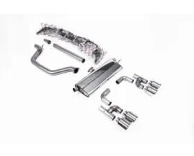 Milltek Cat Back Road+ with Polished GT-115 Tips Volkswagen Golf MK8 GTI 2021-2023