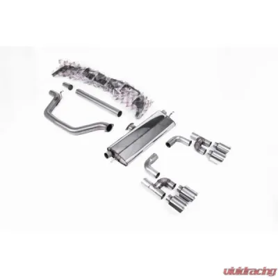 Milltek Cat Back Road+ with Polished GT-115 Tips Volkswagen Golf MK8 GTI 2021-2023 - SSXVW701