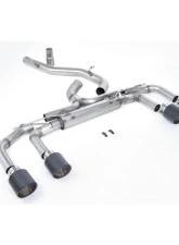 Milltek Particulate Filter-back 80mm / 3.15 inch System - Race Non Valved Loudest with Carbon Fibre JET-115 Trims Volkswagen Golf MK8 GTI 2021-2023                                     - SSXVW702 - Image 3