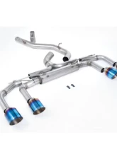 Milltek Particulate Filter-back 80mm / 3.15 inch System - Race Non Valved Loudest with Burnt / Blue Titanium GT-115 Trims Volkswagen Golf MK8 GTI 2021-2023                                     - SSXVW706 - Image 2