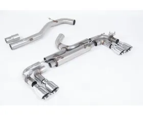 Milltek Cat-back Non resonated Loudest with GT-100 Polished Trims Volkswagen Golf Mk7 R 2.0 TSI 300PS 2014-2016