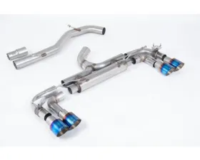 Milltek Cat-back Non resonated Loudest with GT100 Burnt/Blue Titanium Trims Volkswagen Golf Mk7 R 2.0 TSI 300PS 2014-2016