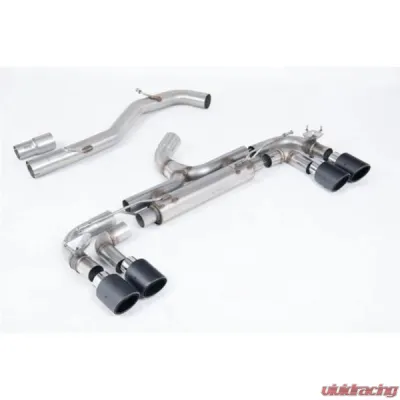 Milltek Cat-back Non resonated Loudest with JET-100 Carbon Trims Volkswagen Golf Mk7 R 2.0 TSI 300PS 2014-2016 - SSXVW717