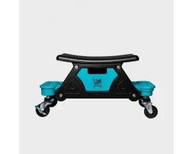 Milltek Auto Finesse Detailing Creeper Seat AFA007 - Black, Durable Material, Adjustable Height