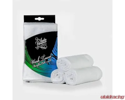 Milltek Pack of 3 Auto Finesse Detailing Work Cloth - Microfiber, 16"x16", Blue - AFT038