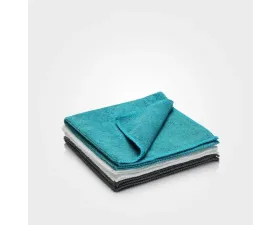 Milltek Pack of 3 Auto Finesse Detailing Work Cloths - High Absorbency Microfiber, 16