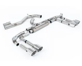 Milltek 80mm Non-Resonated Catback Exhaust with GT-115 Polished Tips for Audi S3 2.0TFSI 2020-2026