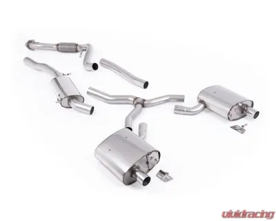 Milltek Road Catback Exhaust System for Audi A4 2.0 TFSI B9.5 Quattro Saloon 2021-2026 - SSXAU1111