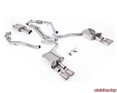 Milltek Resonated Catback Exhaust System for Audi S5 3.0 V6 Turbo Coupe B9 2017-2026 - SSXAU1125