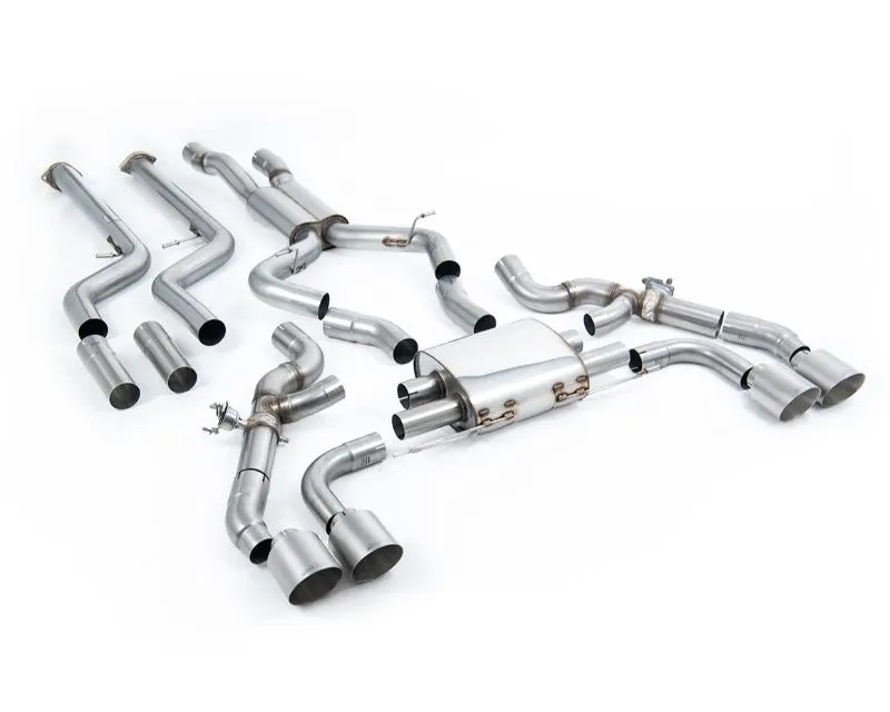 Milltek Primary Catback with GT-115 Titanium Trims BMW X3 X3M | X4 X4M 3.0 ROW & North American S58 Engine LCI only 2022-2026 - SSXBM1264