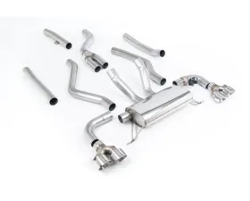 Milltek Catback Exhaust System with Quad GT-100 Polished Trims for BMW 3 Series G20 M340i 2021-2026