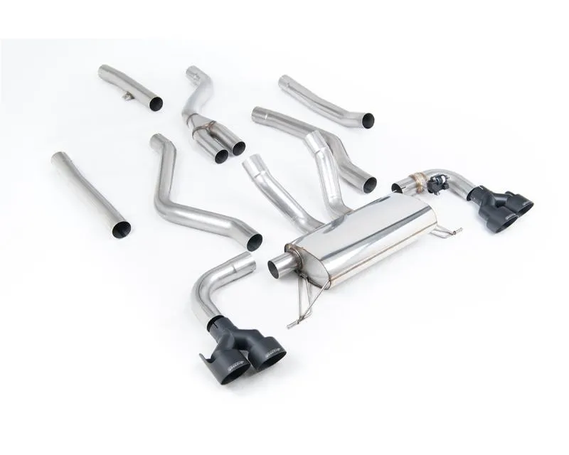 Milltek Catback with Quad GT-100 Black Trims BMW 3 Series G20 M340i Sedan including Xdrive North American | ROW Models Only 2021-2026 - SSXBM1274