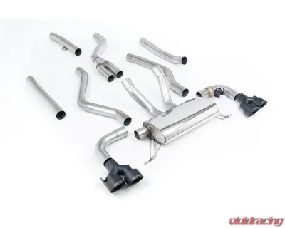 Milltek Catback Exhaust System Quad GT-100 Black Trims for BMW 3 Series G20 M340i 2021-2026 - SSXBM1274
