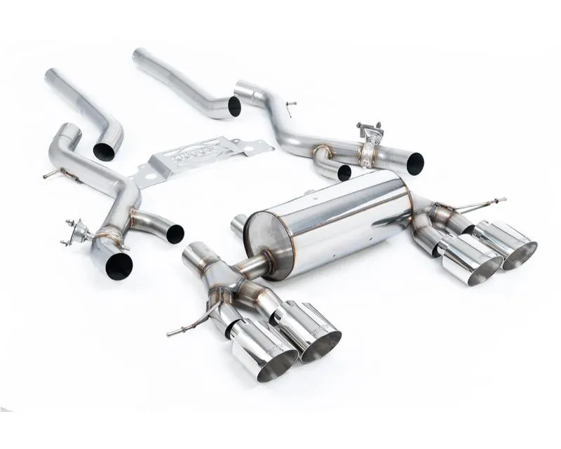 Milltek Non-Resonated Secondary Catback System with GT-115 Polished Trims BMW 2 Series M2 Coupe G87 S58 NAS Non-OPF | GPF Models 2023-2026 - SSXBM1301