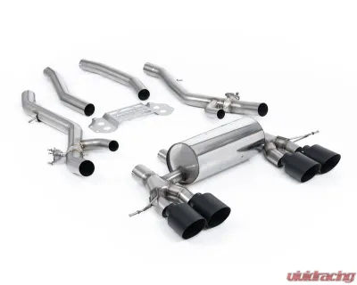 Milltek Secondary Catback System with Centre Resonator Bypass & GT-115 Black Trims for BMW 3 | 4 Series G80 | G82 M3 | M3 Competition S58 2020-2026 - SSXBM1318