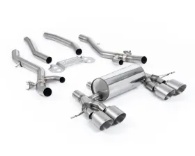 Milltek Secondary Catback System with Centre Resonator Bypass & GT-115 Titanium Trims for BMW 3/4 Series G80 G82 M3 2020-2026