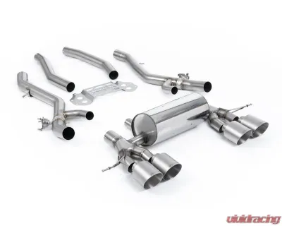 Milltek Secondary Catback System with Centre Resonator Bypass & GT-115 Titanium Trims for BMW 3/4 Series G80 G82 M3 2020-2026 - SSXBM1319
