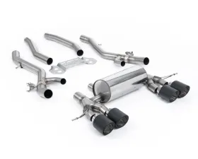 Milltek Secondary Catback System with Centre Resonator Bypass & GT-115 Carbon Fiber Trims for BMW 3 | 4 Series G80 | G82 M3 | M3 Competition S58 2020-2026