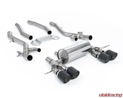 Milltek Secondary Catback System with Centre Resonator Bypass & GT-115 Carbon Fiber Trims for BMW 3 | 4 Series G80 | G82 M3 | M3 Competition S58 2020-2026 - SSXBM1321