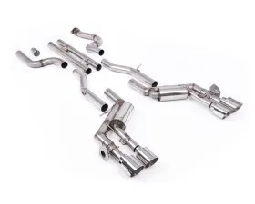 Milltek H-Pipe Valved Catback Exhaust System with Quad GT-115 4.5
