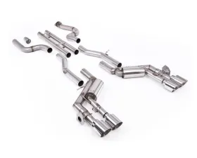 Milltek Unbalanced Straight Center Valved Catback Exhaust System for 2016-2024 Chevrolet Camaro SS 6.2L V8 with Quad GT-115 4.5