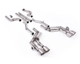 Milltek Unbalanced Straight Center Valved Catback Exhaust System for Chevrolet Camaro SS 6.2L V8 2016-2024 with Quad GT-115 4.5