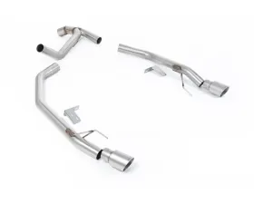 Milltek Twin Outlet Axleback Exhaust with GT-90 Brushed Titanium Tips for Ford Ranger 2.0TDCI 205PS 2022-2026