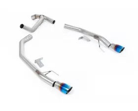 Milltek Twin Outlet Axleback Exhaust with GT-90 Burnt Blue Titanium Tips for Ford Ranger 2.0TDCI 2022-2026