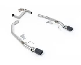 Milltek Twin Outlet Axleback Exhaust with GT-90 JET-90 Carbon Tips for Ford Ranger 2.0TDCI 2022-2026
