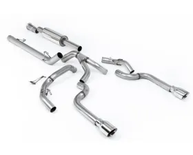 Milltek Dual Outlet Catback Exhaust for Ford F-150 SuperCrew 3.5 | 5.0 V6 | V8 EcoBoost 2021-2026, Road Resonated, 2 x GT-100 Polished Tips