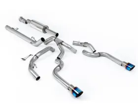 Milltek Dual Outlet Catback Exhaust for Ford F-150 SuperCrew 2021-2026, 3.5/5.0 V6/V8, Titanium Tips