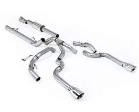 Milltek Dual Outlet Resonated Catback Exhaust for 2021-2026 Ford F-150 SuperCrew 3.5 V6 EcoBoost with 2 x GT-100 Polished Tips