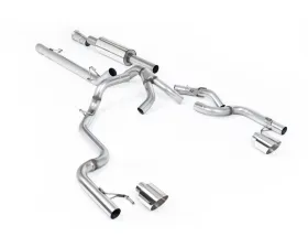 Milltek Dual Outlet Road Resonated Exhaust with GT-115 Polished Tips for Ford F-150 SuperCrew 2021-2026