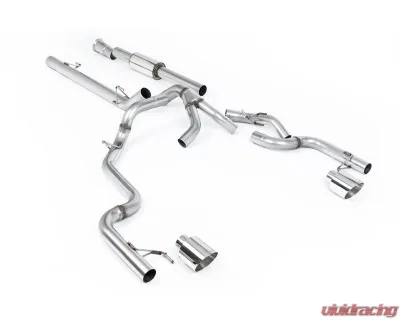 Milltek Dual Outlet Race Part Resonated Exhaust with GT-115 Polished Tips for 2021-2026 Ford F-150 SuperCrew 5.0L V8 EcoBoost - SSXFD500