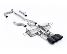 Milltek Non-Resonated Catback Exhaust for 2023-2026 Honda Acura Integra Type S DE5 2.0 Turbo, 3 x GT-115 Cerakote Black Trims