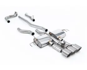 Milltek Non-Resonated Catback Exhaust for 2023-2026 Honda Acura Integra Type S DE5 2.0 Turbo with 3 x GT-115 Brushed Titanium Trims