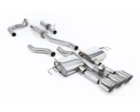 Milltek Resonated Catback Exhaust System for 2023-2026 Honda Acura Integra Type S DE5 2.0 Turbo with 3 x GT-115 Polished Trims